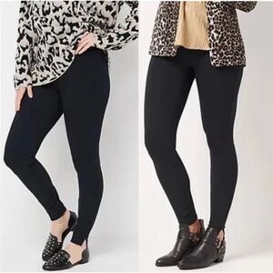 Spanx Women’s Black Ponte Knit Pants Size 1X.
